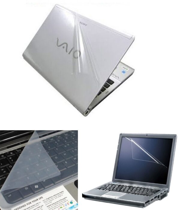 Finearts Laptop Skin 15.6 Inch - Transparent 3d Skin, Screen Guard And Keyboard Protector