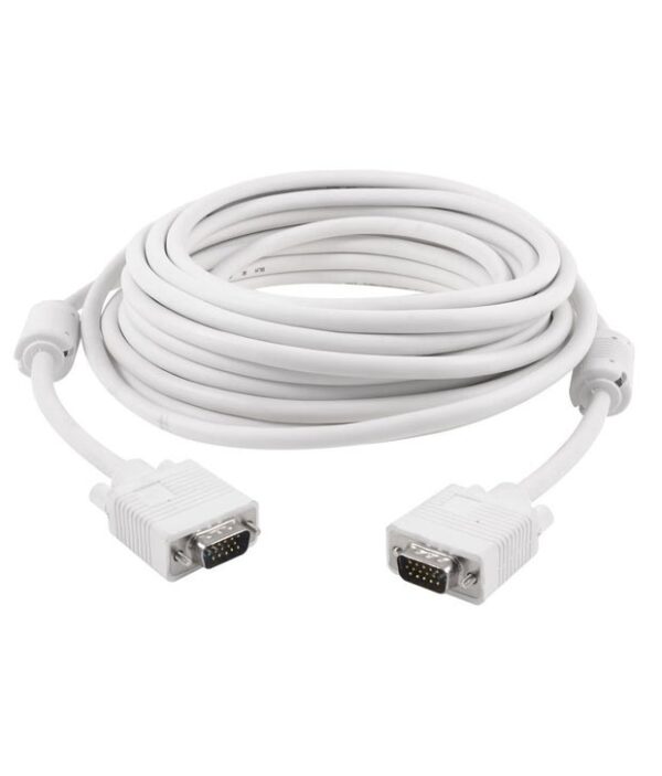 Vga Cable Male To Male 15 Meter 15 Pin Computer Monitor, Projector, Pc, Tv Cord