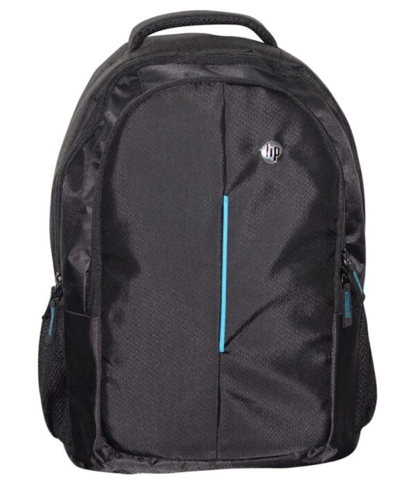 Black Polyester Backpack Manufactured For HP Laptops