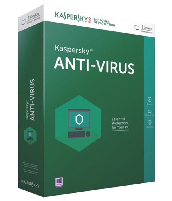 Kaspersky Antivirus Latest Version (1 PC/1 Year)
