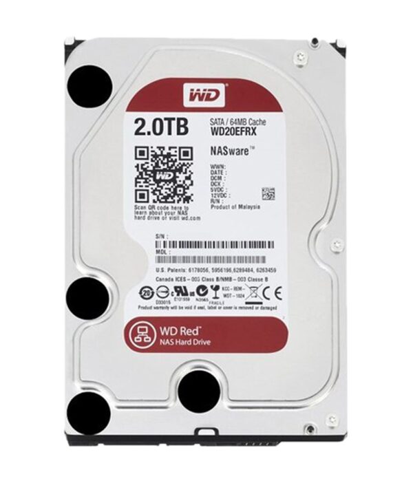 WESTERN DIGITAL 20EFRX 2 TB Red SATA 3.5 Inches NAS Hard Drive