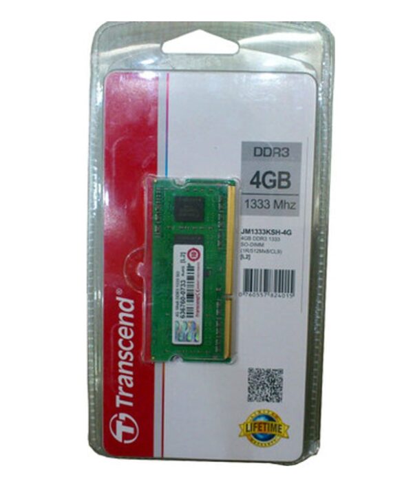 Transcend JetRam DDR3 4 GB Laptop RAM (JM1333KSH-4G)
