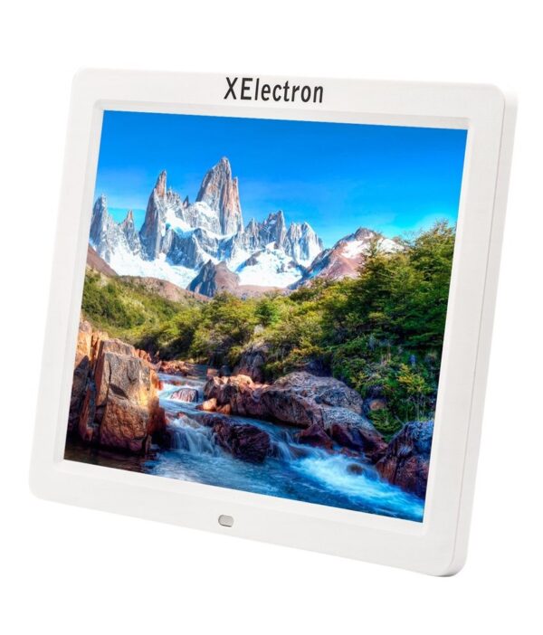 XElectron 12 inch Digital Photo Frame with Remote (White)