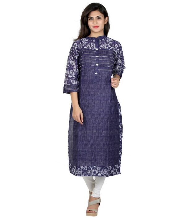 Nextar Blue Cotton Kurti