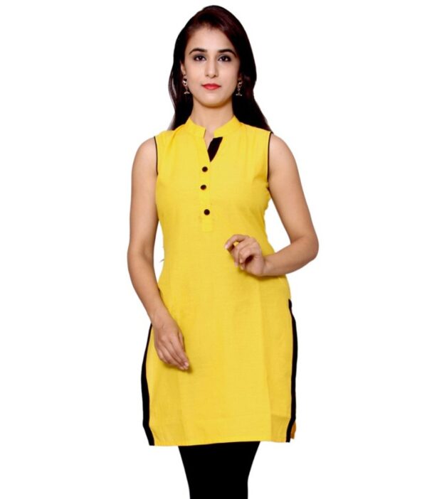 Gmi Yellow Cotton Kurti