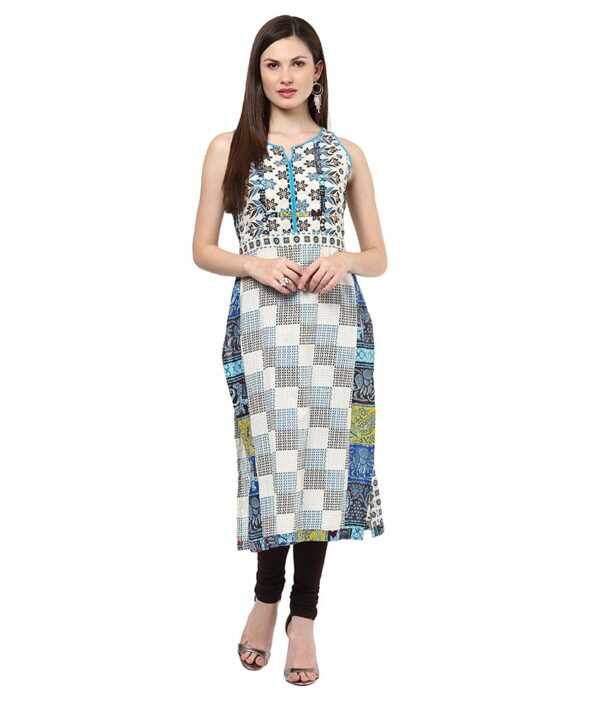 Shakumbhari White Kurti