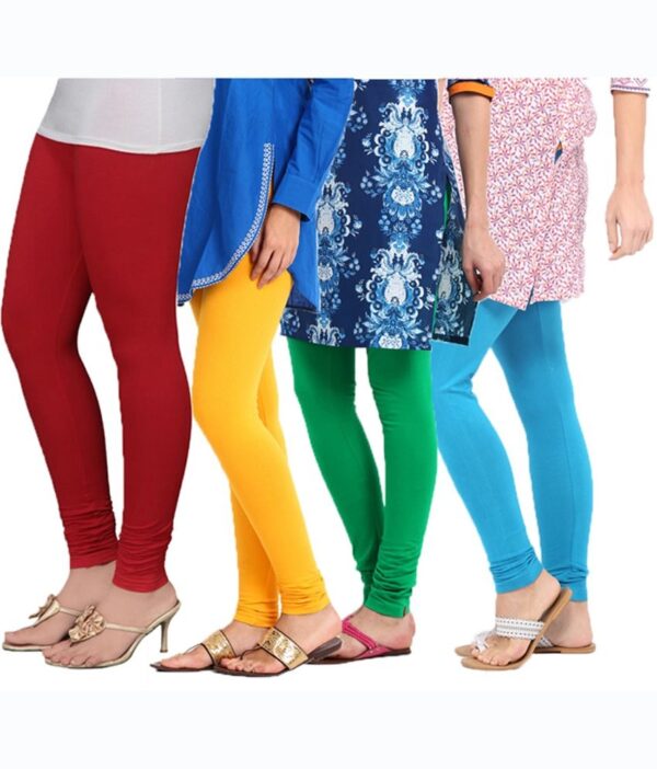 Tjaggies Multicolor Stylish  Leggings - Set Of 4