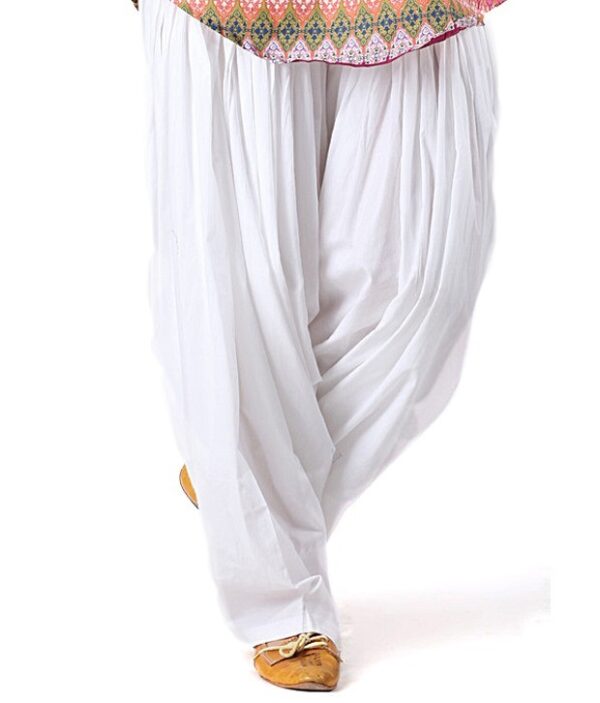 Pistaa Milky White Patiala Salwar