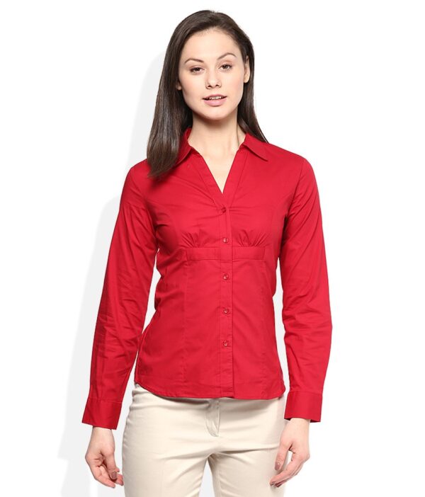 Wills Lifestyle Red Peruna Princess Core Shirt
