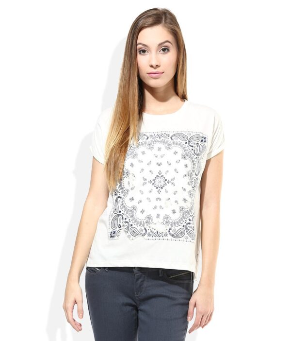 Lee White Round Neck Tees