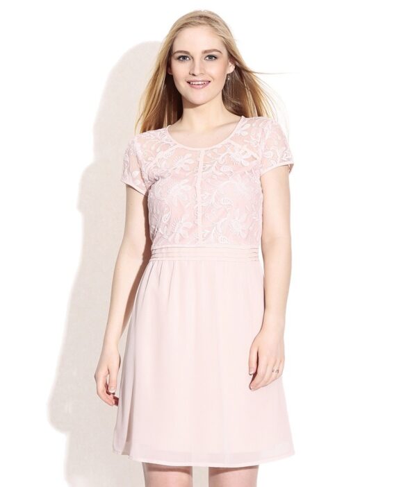 Vero Moda Peach Whip Skater Dress