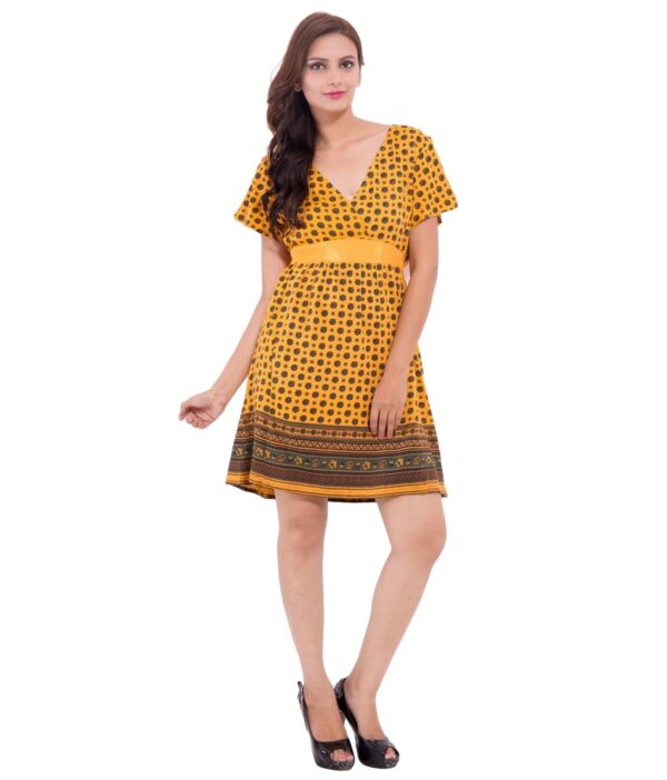 Goodwill Yellow Rayon Dresses
