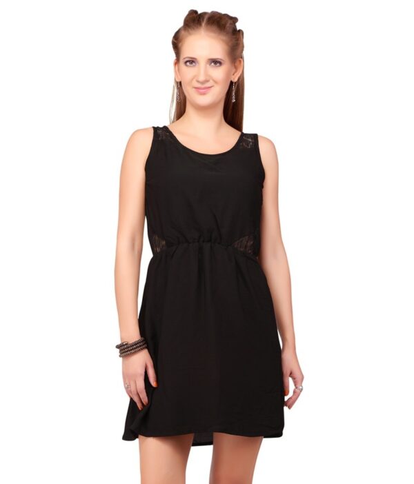 Sepia Black Party Dress
