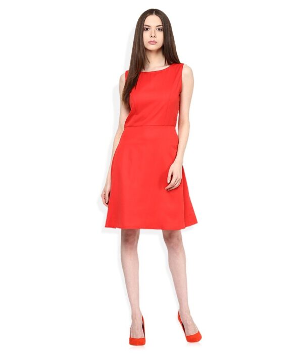 United Colors of Benetton Red Skater Dress