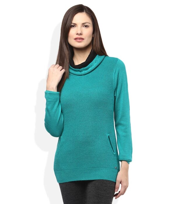 Madame Green High Neck Sweater