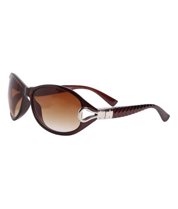 HH CLASICBRWN Brown Oval Sunglasses For Women