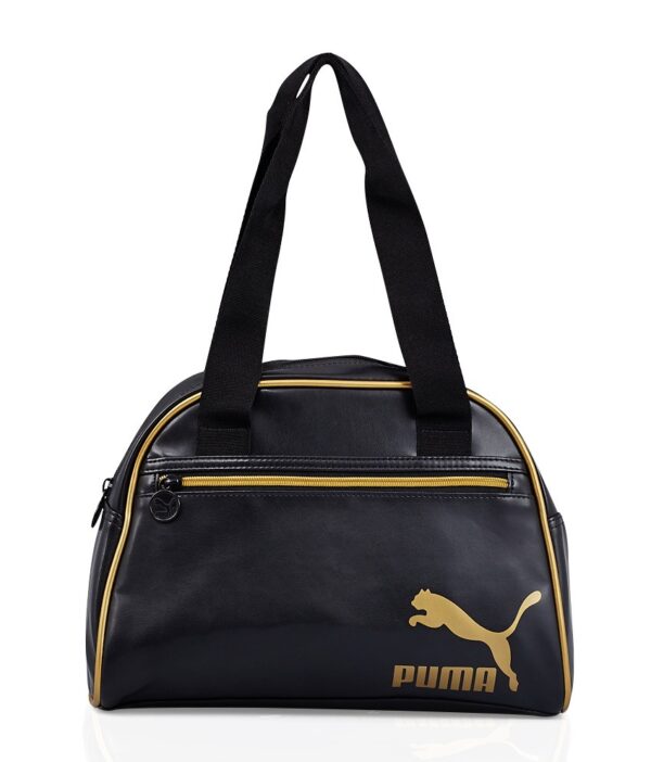 Puma Gold Black Handbag