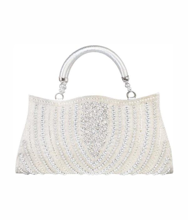 Louise Belgium Silver Designer Clutch