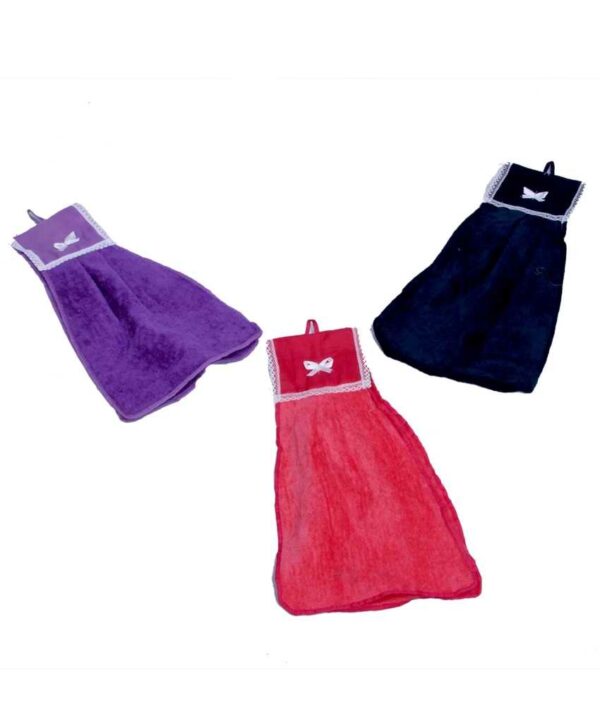 Kuber Industries Multicolor Wash Basin Towel 3 Pcs Set