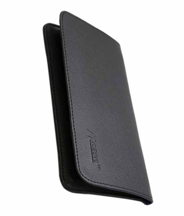Ncase Black Leather Pouches For Micromax Canvas Spark