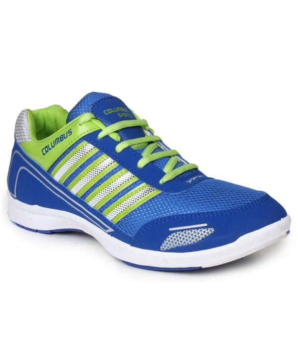 Columbus Green Mesh/textile Running Sport Shoes