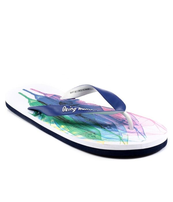 Being Human White Flip Flops