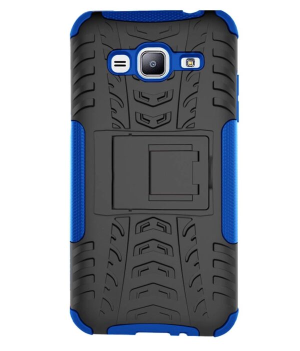 Noise Back Cover With Stand For Samsung Galaxy J3 - Blue