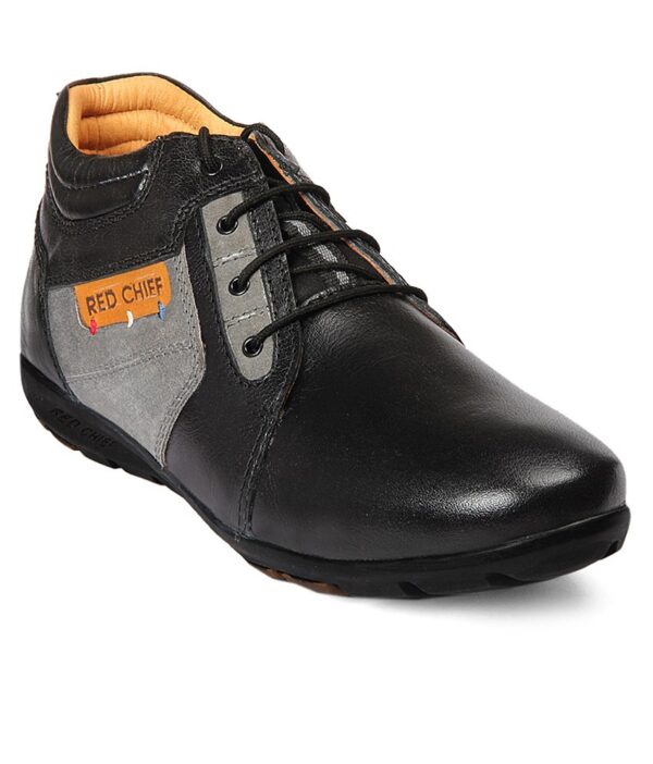 Red Chief Black Colour Boot