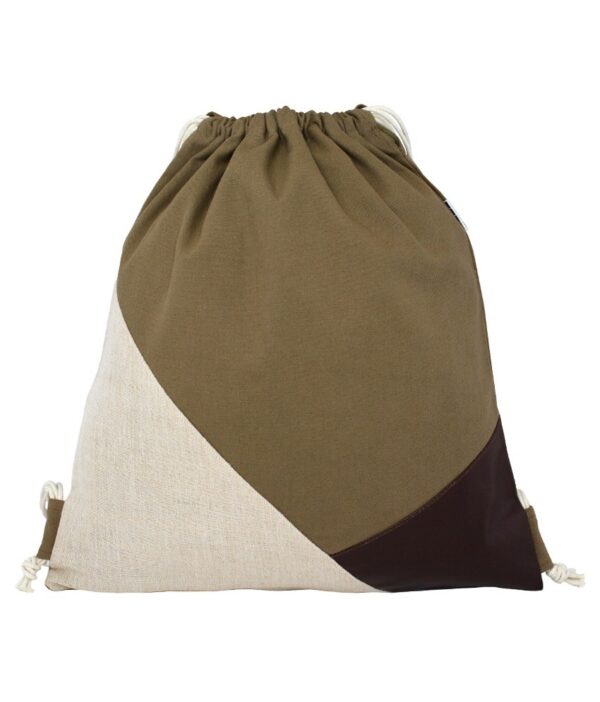 YOLO Brown Canvas Backpack