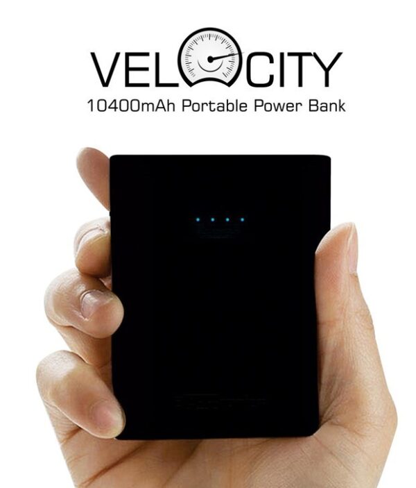 Portronics Velocity 10400 mAh Power Bank - Black