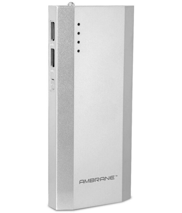 Ambrane P-1111 10000mAh Power Bank - Silver