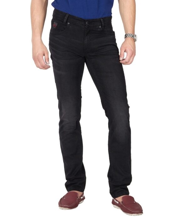 Mufti Black Tapered Fit Jeans