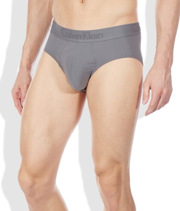 Calvin Klein Underwear Gray Cotton Blend Hip Brief