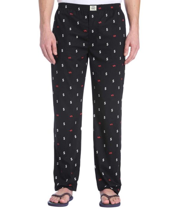 Jack & Jones Black & White Printed Pyjamas