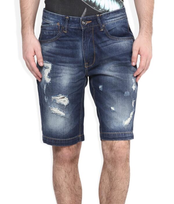 United Colors Of Benetton Blue Denim Shorts