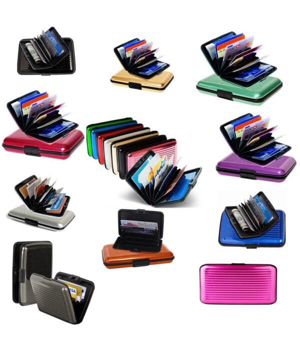 Ishita Multi Color Aluminium Security Card Holder 6pcs Combo Pack