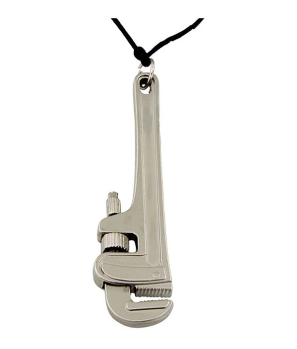 Dhoom 3 Silver Pipe Wrench Shaped Pendant - Orosilber Collection