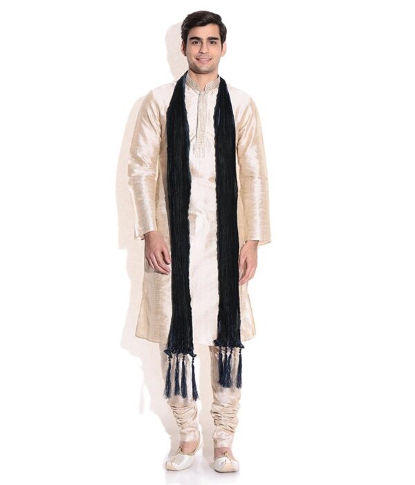 Manyavar Blue Embellished Stole