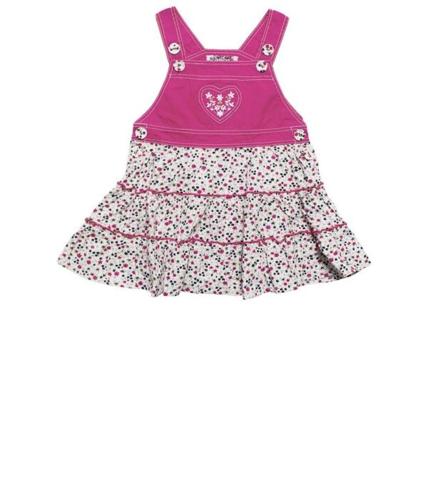 uti Nati Red-White Toddler Girls Dress