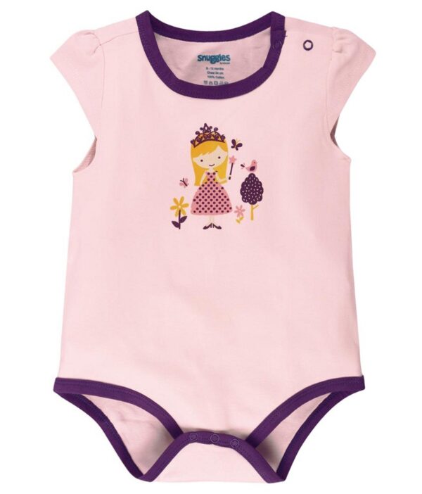 Snuggles Multicolour Pack of 3 Cotton Bodysuit