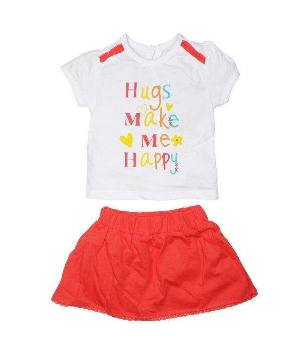Mini Klub Coral Top And Skirt Set