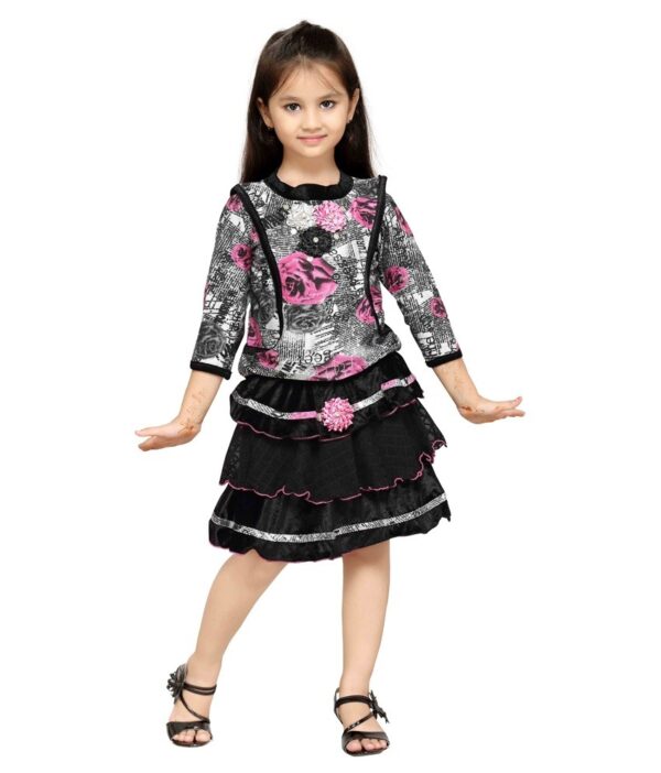Be:kids Maroon Corduroy Top And Skirt