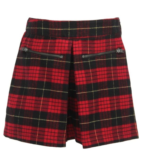 United Colors Of Benetton Red Checked Shorts