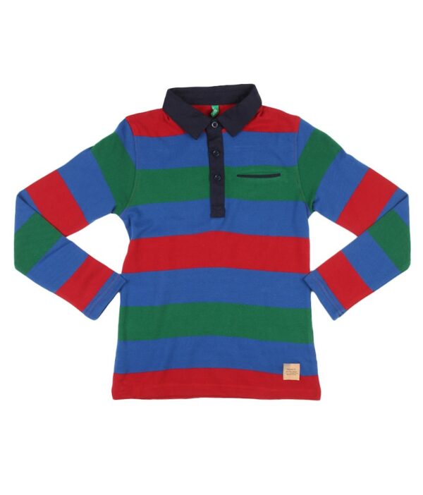 United Colors Of Benetton Multicolored Striped Polo T-Shirt