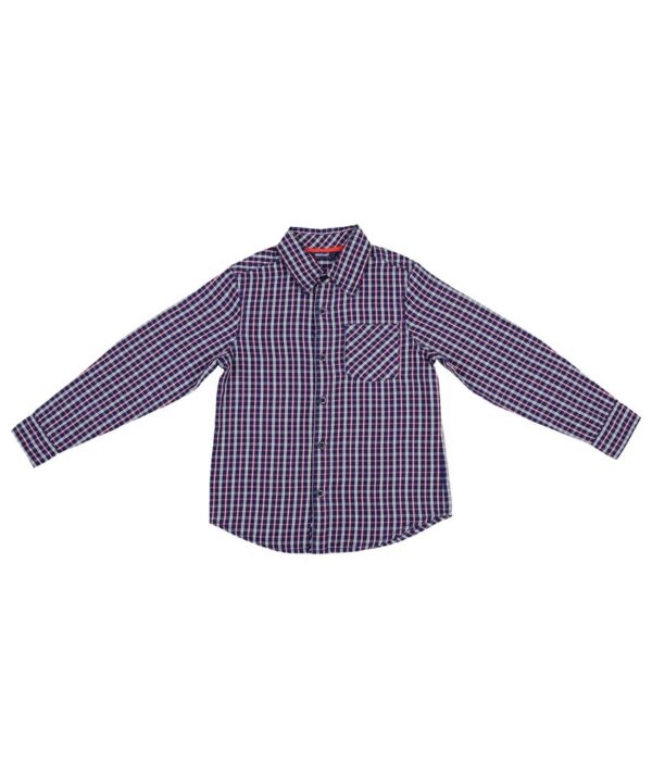 Nauti Nati Cotton Checks  Navy SHIRT For Kids
