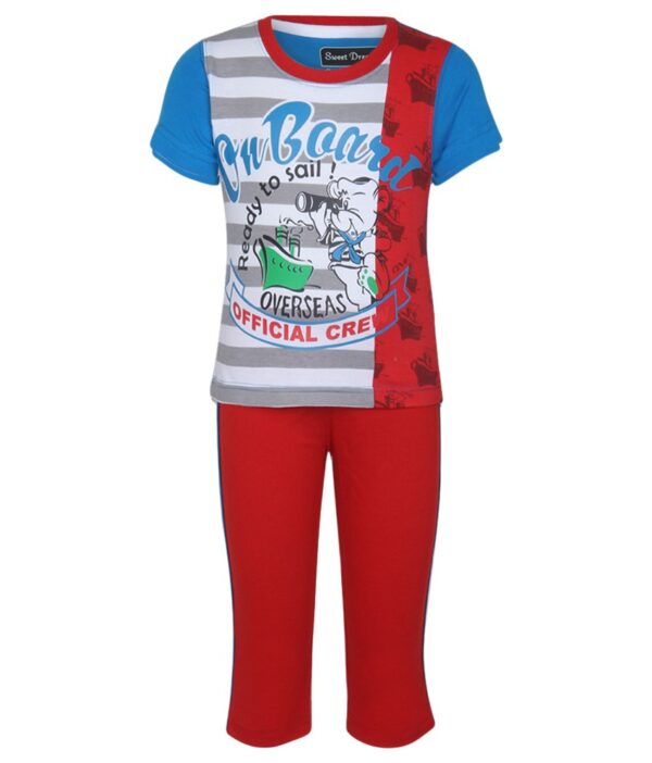 SDL By Sweet Dreams Blue & Red Clothing Set
