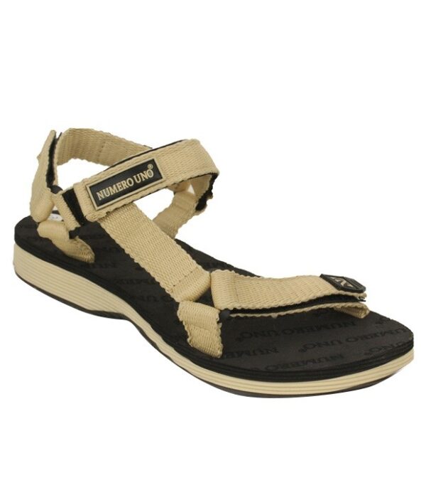 ro Uno Canvas Beige Floater Sandals for Boys