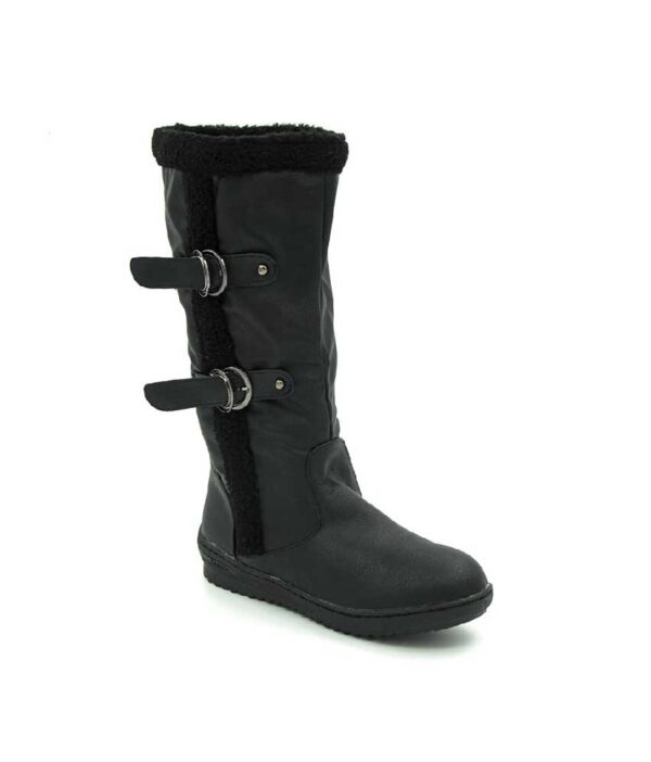 Belle Gambe Black Flat Boots