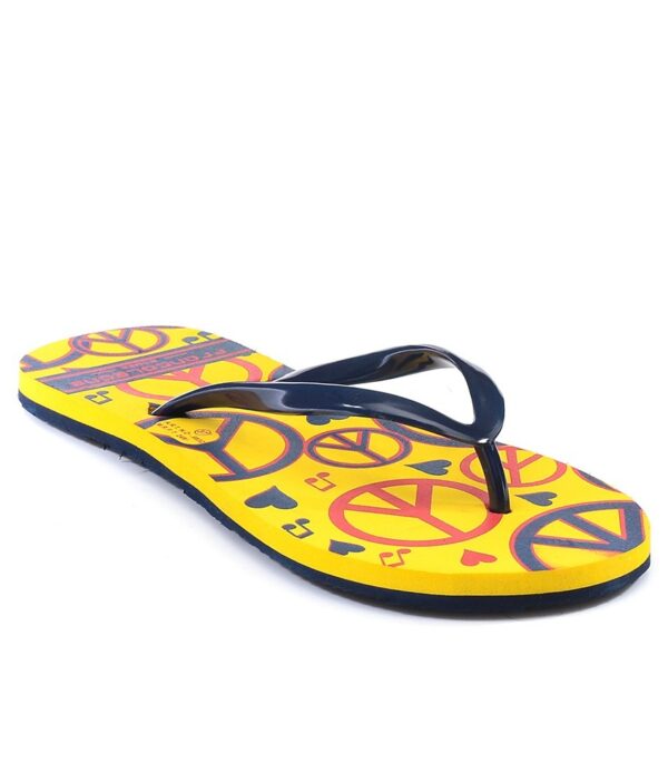 Franco Leone Yellow Women Flip Flops