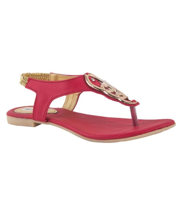 Pink Fever Pink Pu Womens Floater Sandal